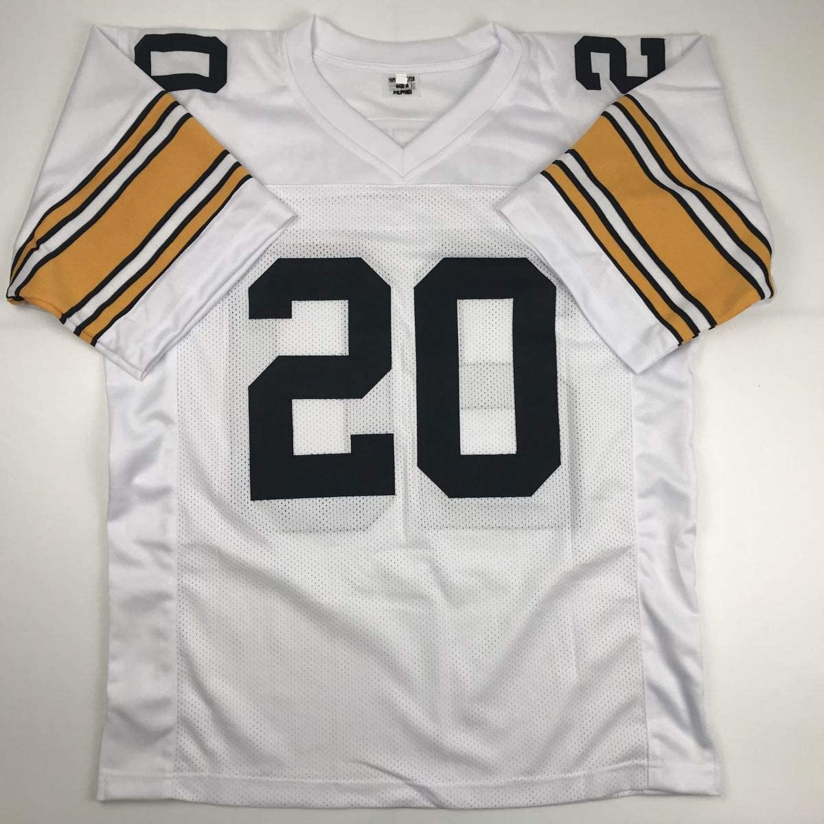 Autografiado / firmado Rocky Bleier 4x SB Champ Pittsburgh camiseta de fútbol blanca JSA COA