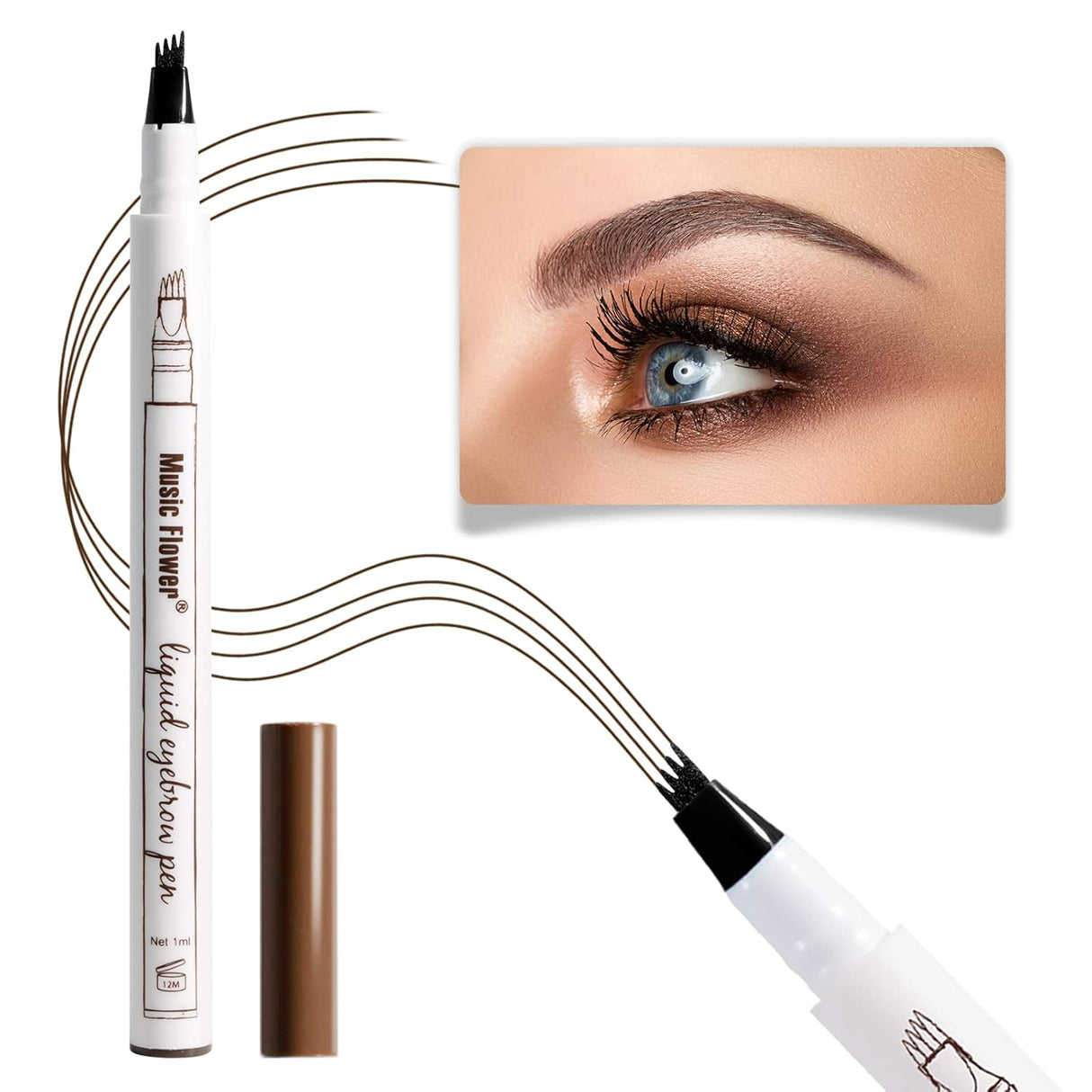 MUSIC Flower Fine Sketch Eyebrow Pencil