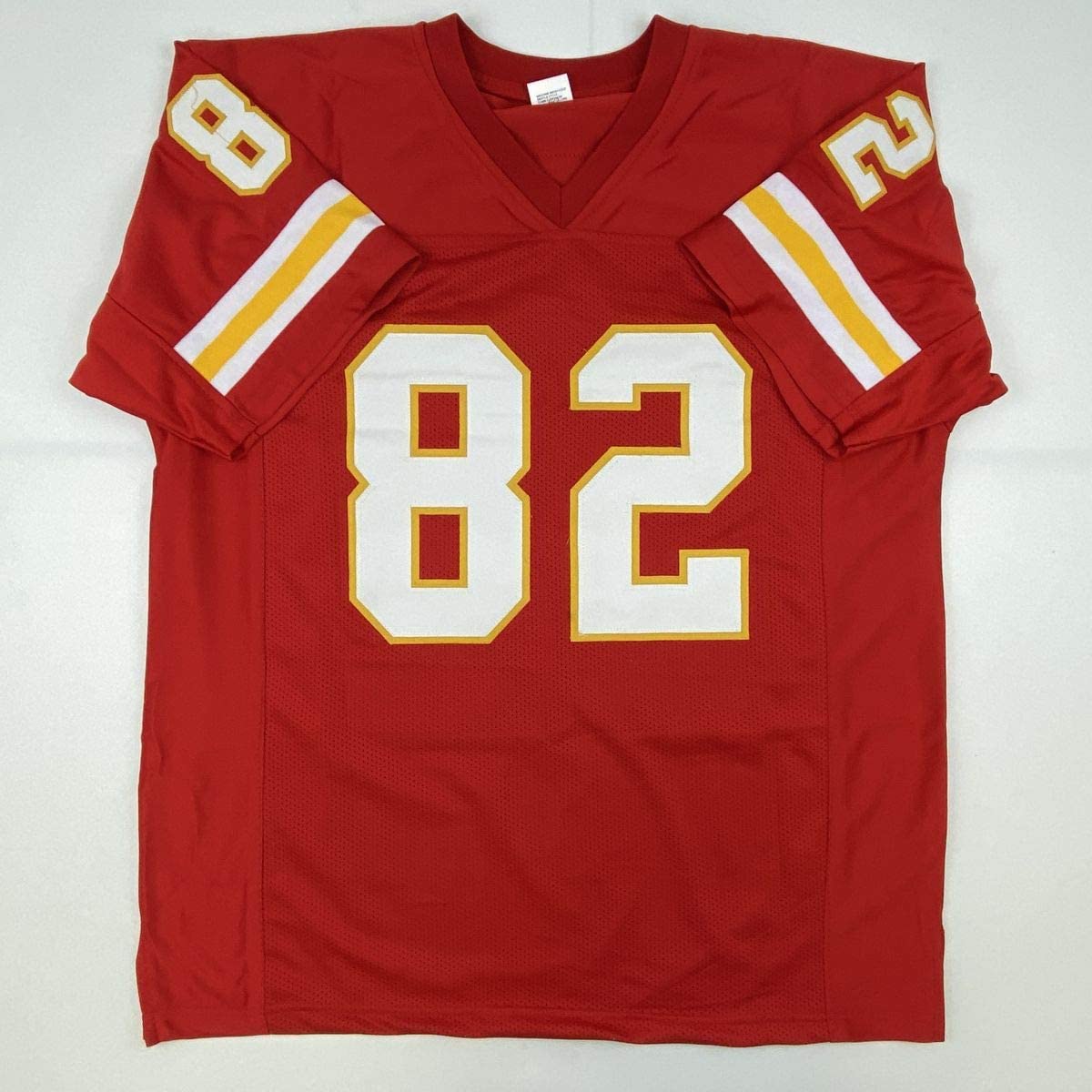 Camiseta de fútbol americano roja de Kansas City autografiada/firmada por Dante Hall, PSA/CÓDIGO DE ADN