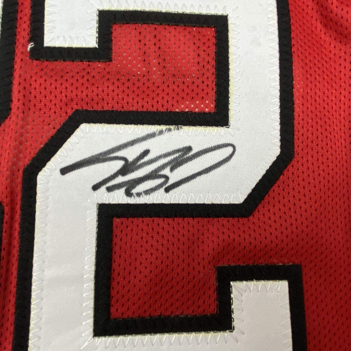 Autographed/Signed Shaquille Shaq O'Neal Miami Red Basketball Jersey JSA COA