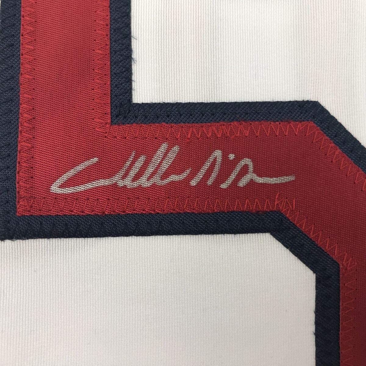 Camiseta de béisbol blanca de St. Louis de Willie McGee autografiada y firmada por JSA COA