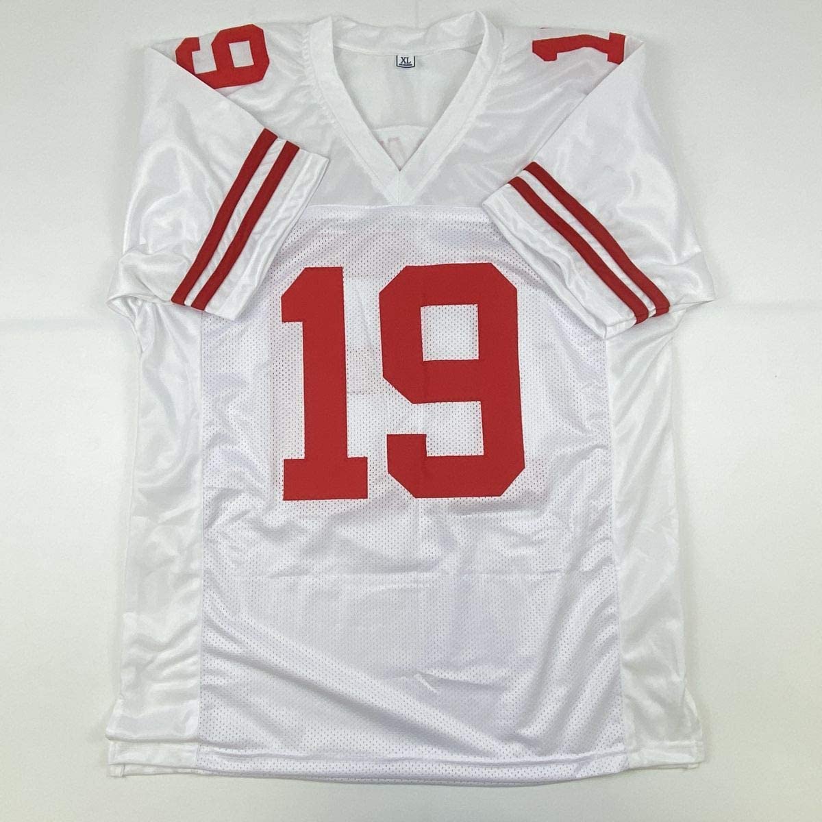 Camiseta de fútbol blanca de San Francisco autografiada/firmada por Deebo Samuel (JSA COA)