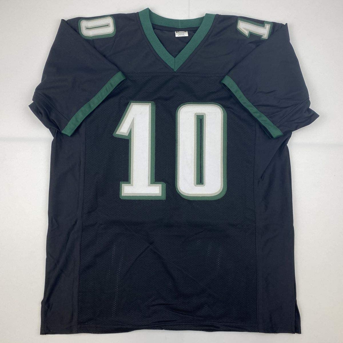 Autographed/Signed DeSean Jackson Philadelphia Black Football Jersey Beckett BAS COA