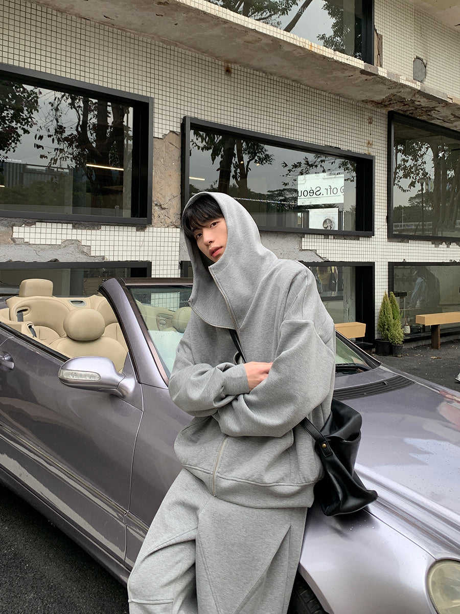 Men's Hoodie Sweater Pure Color All-matching Trousers Sports Suit - Lootquake