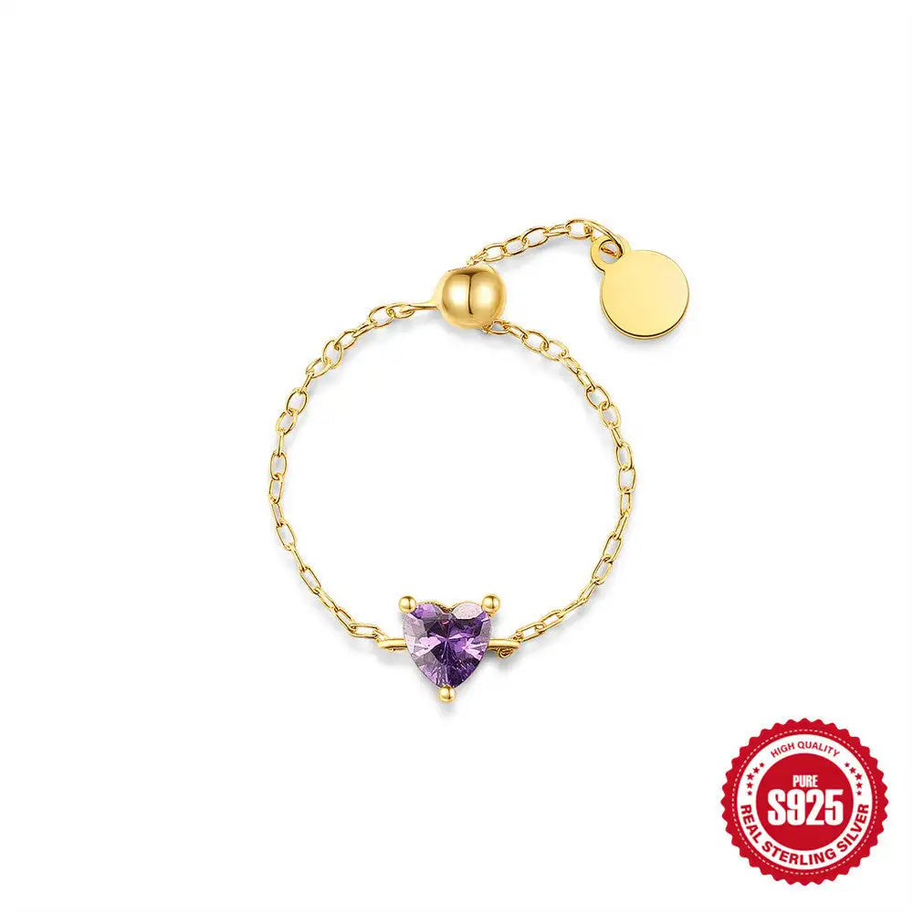 S925 Silver Niche Unique Design Pull-out Chain Ring - Lootquake