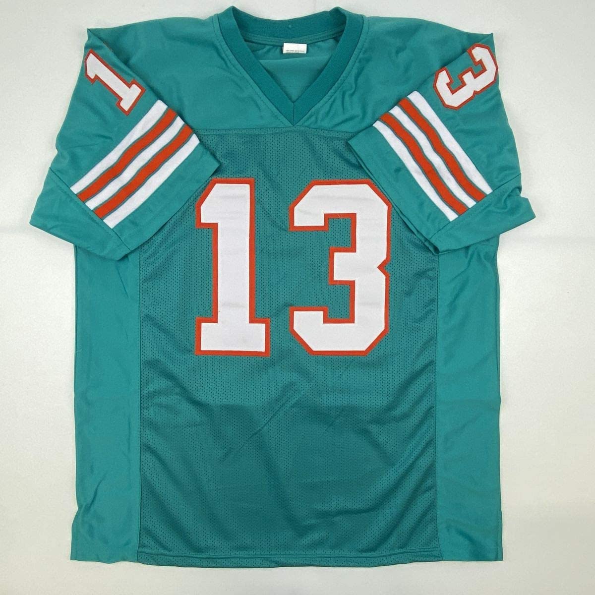 Camiseta de fútbol americano autografiada/firmada por Dan Marino Miami Teal JSA COA