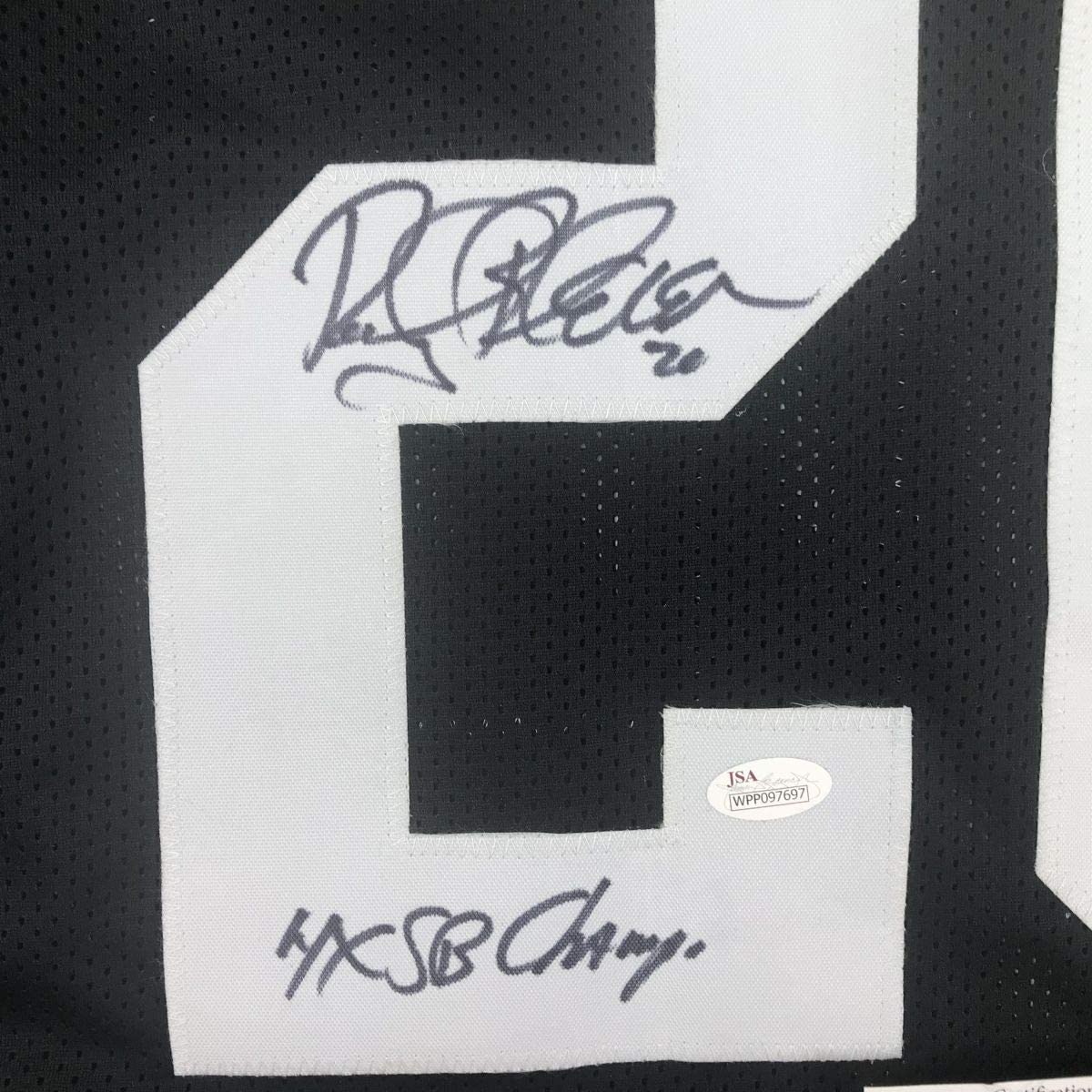 Autographed/Signed Rocky Bleier 4x SB Champ Pittsburgh Black Football Jersey JSA COA