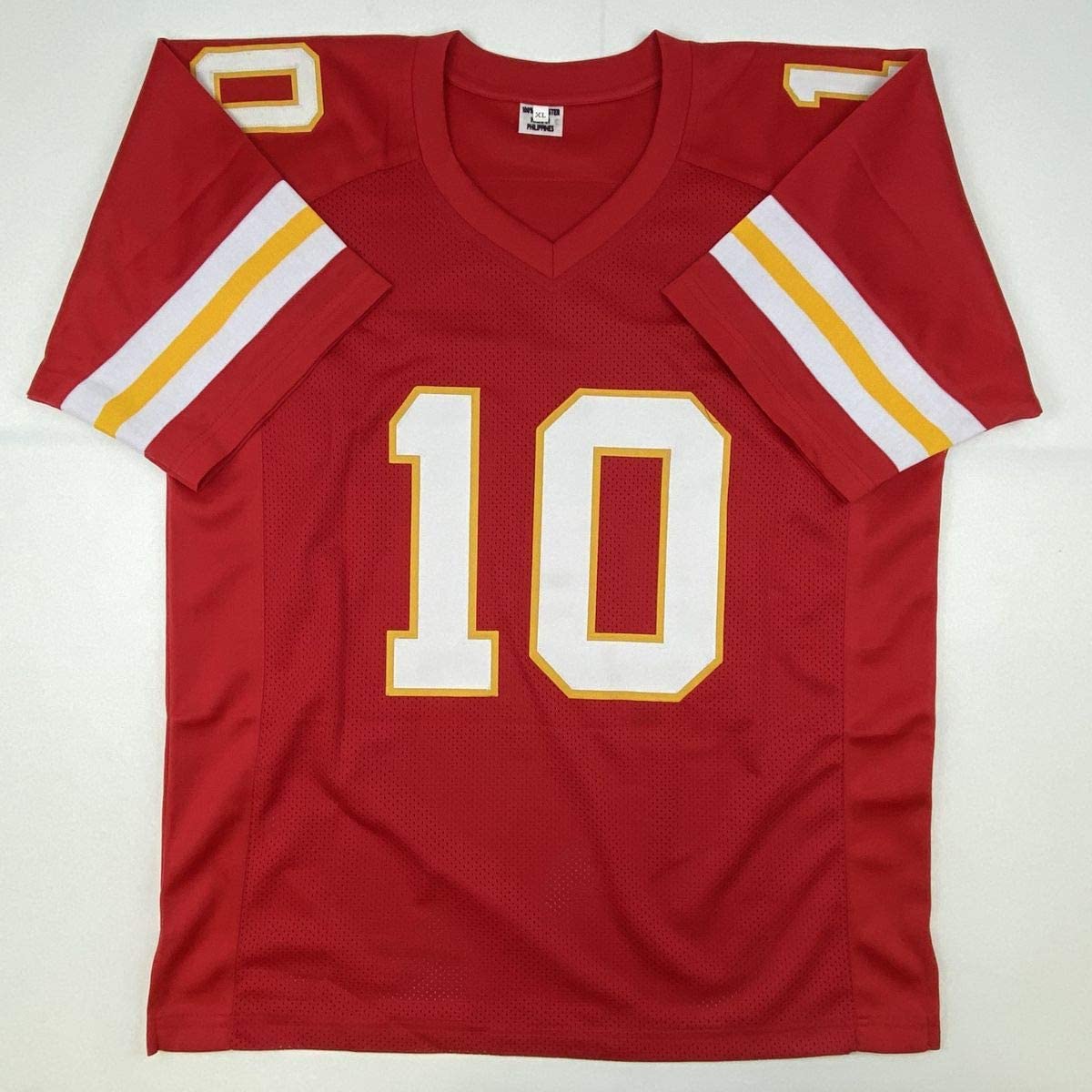 Camiseta de fútbol americano roja de Kansas City autografiada y firmada por Tyreek Hill (JSA COA)
