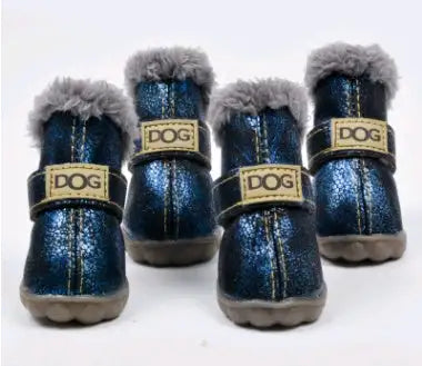 Dog Thick Snow Boots Keep Warm Teddy Autumn And Winter VIP Shoes - Lootquake