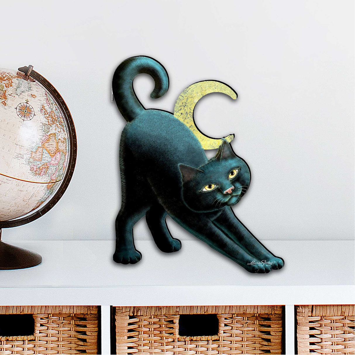 Decoración de Halloween con un gato espeluznante para la puerta, por Laura Seeley - Decoración de Halloween para Acción de Gracias - 8512054H