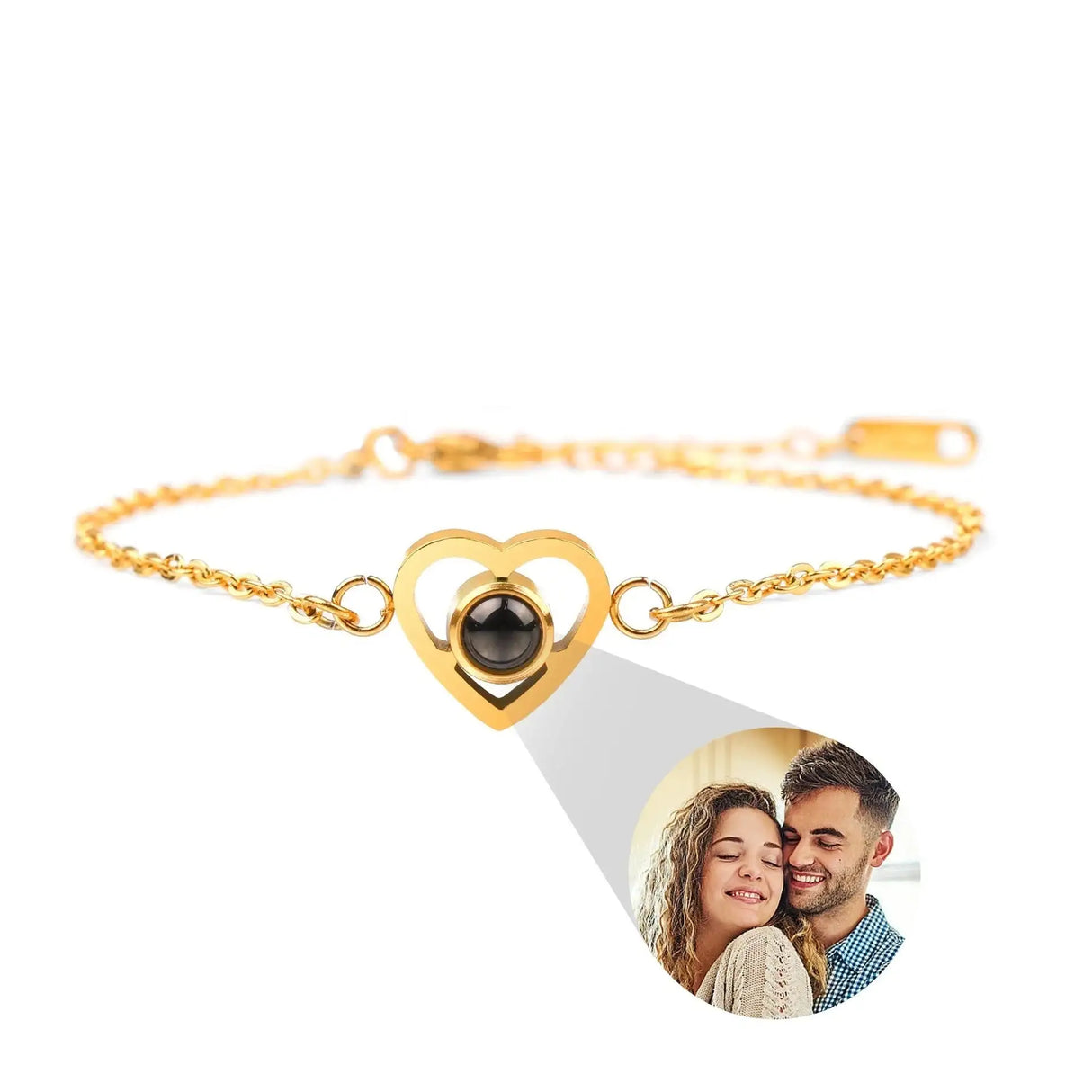 DIY Photo Projection Stone Love Bracelet In Languages - Lootquake