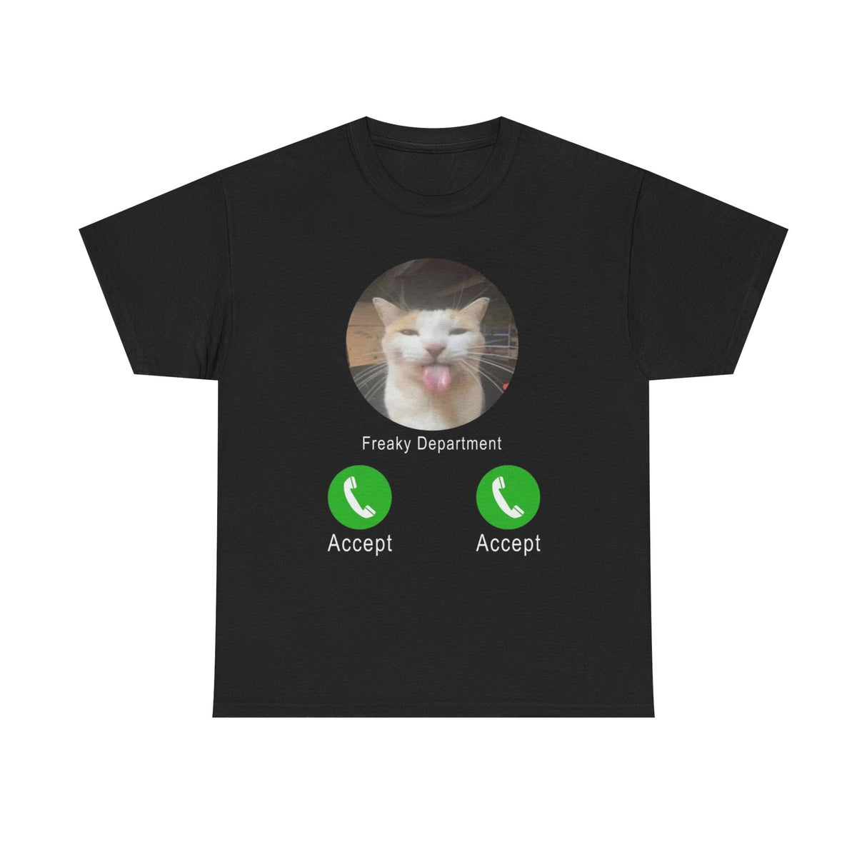 Freaky Department Funny Cat Meme Shirt – Hilarious Kitty Graphic Tee for Men & Women