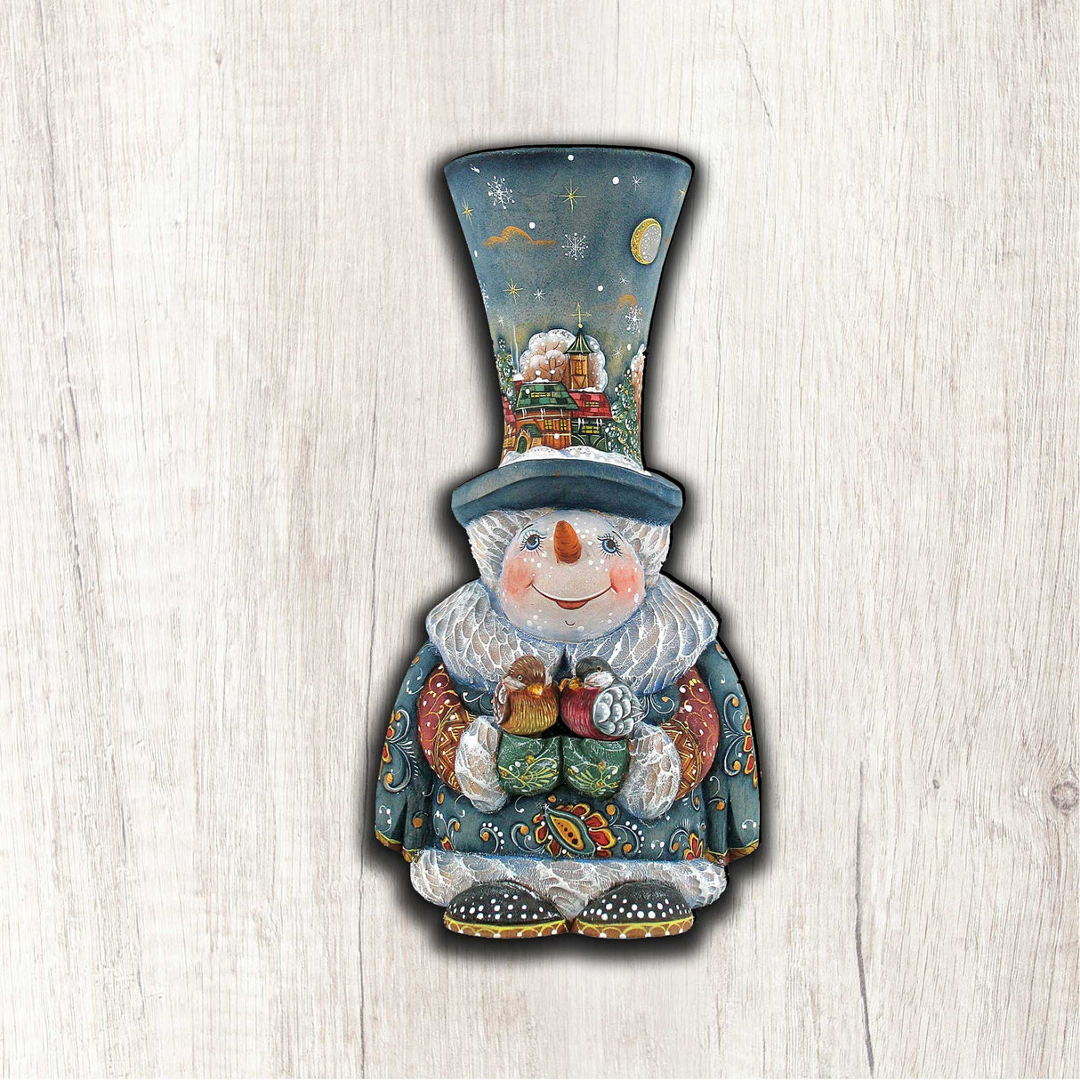 Old World Christmas Snowman Door Decor by G. DeBrekht - Christmas Santa Snowman Decor - 8116420H