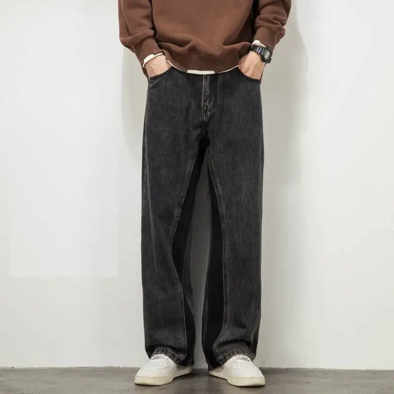 Weila Straight Loose American High Street Vibe Fashion Brand Casual Jeans - Lootquake