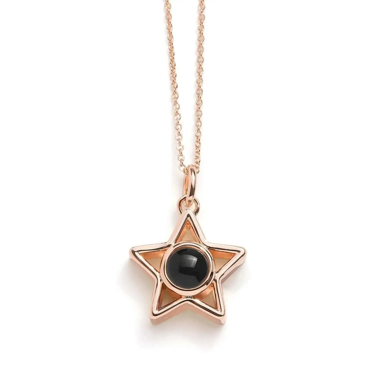 Pentagram Clavicle Chain Projection Pendant Necklace - Lootquake