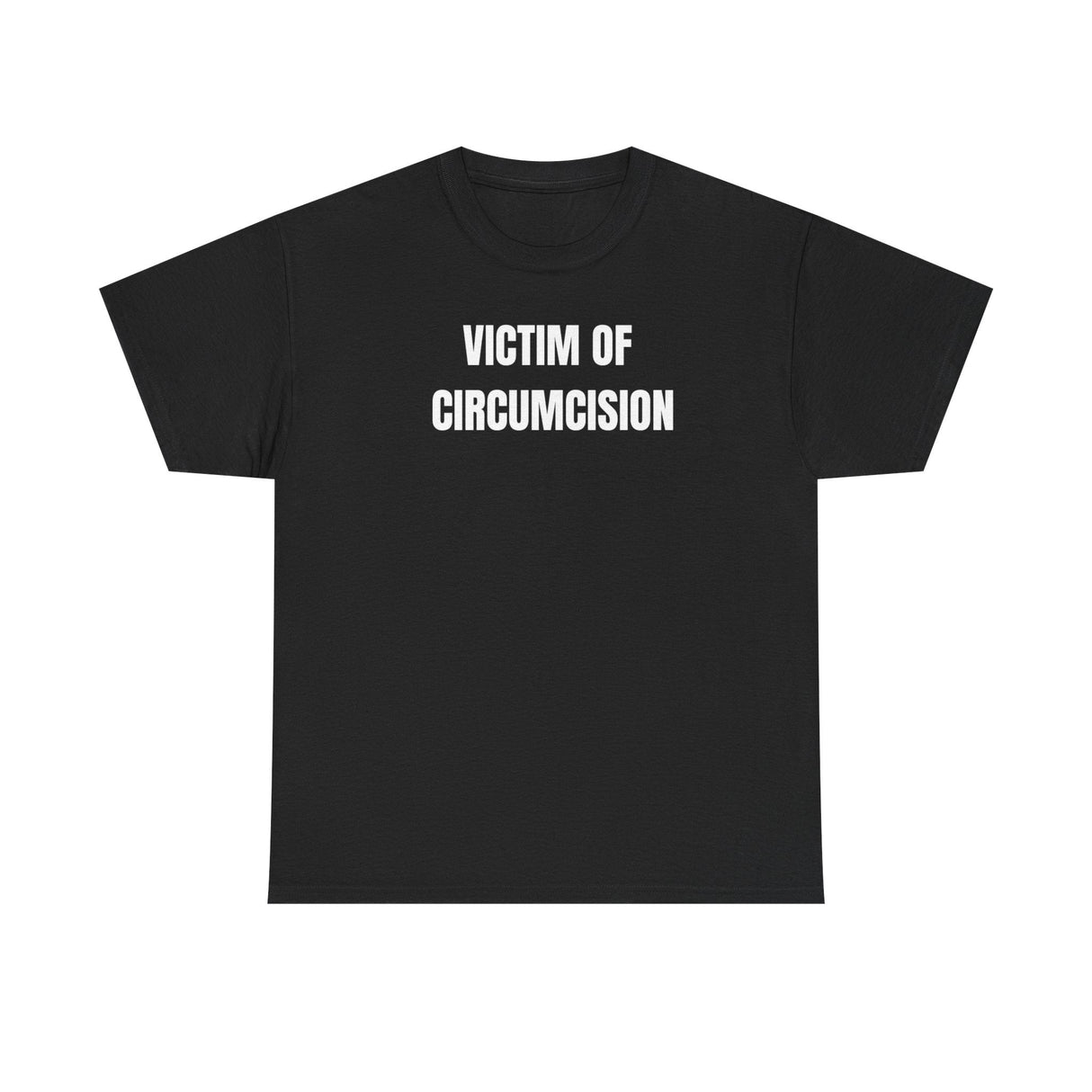 Camiseta divertida "Víctima de la circuncisión": divertida camiseta gráfica con humor adulto para hombre y mujer