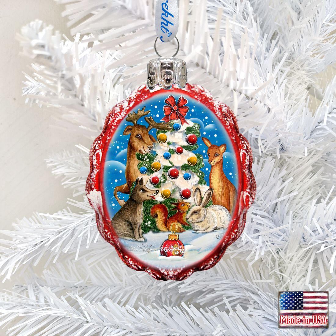 Christmas At the Forest Mercury Glass Ornament by G. DeBrekht - Christmas Décor - 773035