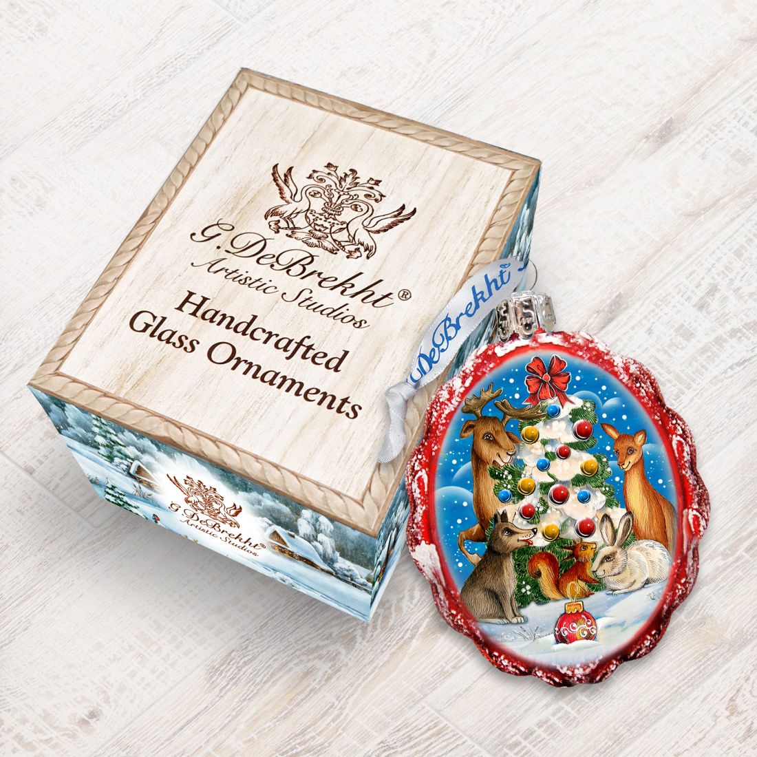 Christmas At the Forest Mercury Glass Ornament by G. DeBrekht - Christmas Décor - 773035