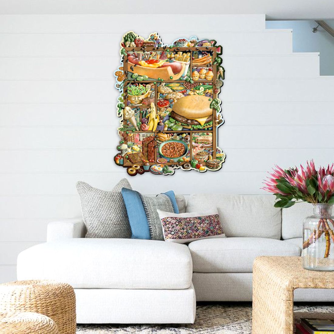 Food Whimsical Wall Art by Laura Seeley - Love Family Kids Decor - 8513006-LS