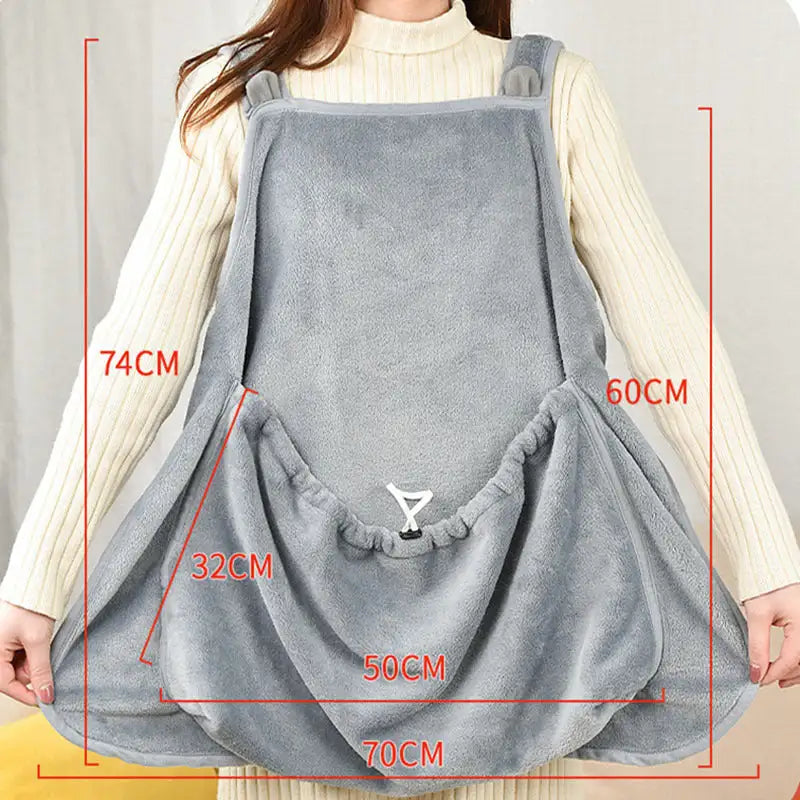Touch The Cat Clothes Pets Apron Non-stick Anti-grab Soft Plush Camisole Pinafore For Pets - Lootquake