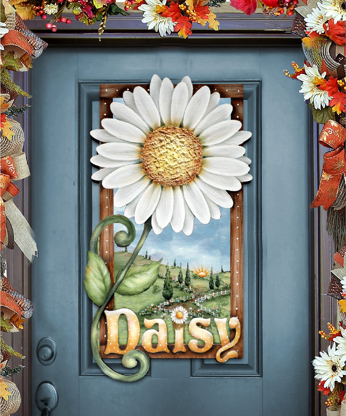 Fresh as A Daisy! Easter Door Decor by Jamie Mills-Price - Easter Spring Decor - 8457704H