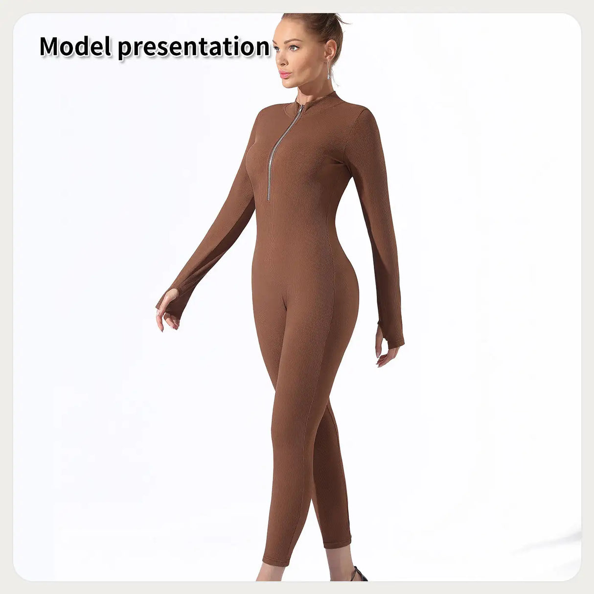 Women's Fashion Simple Solid Color Bodysuit - Lootquake