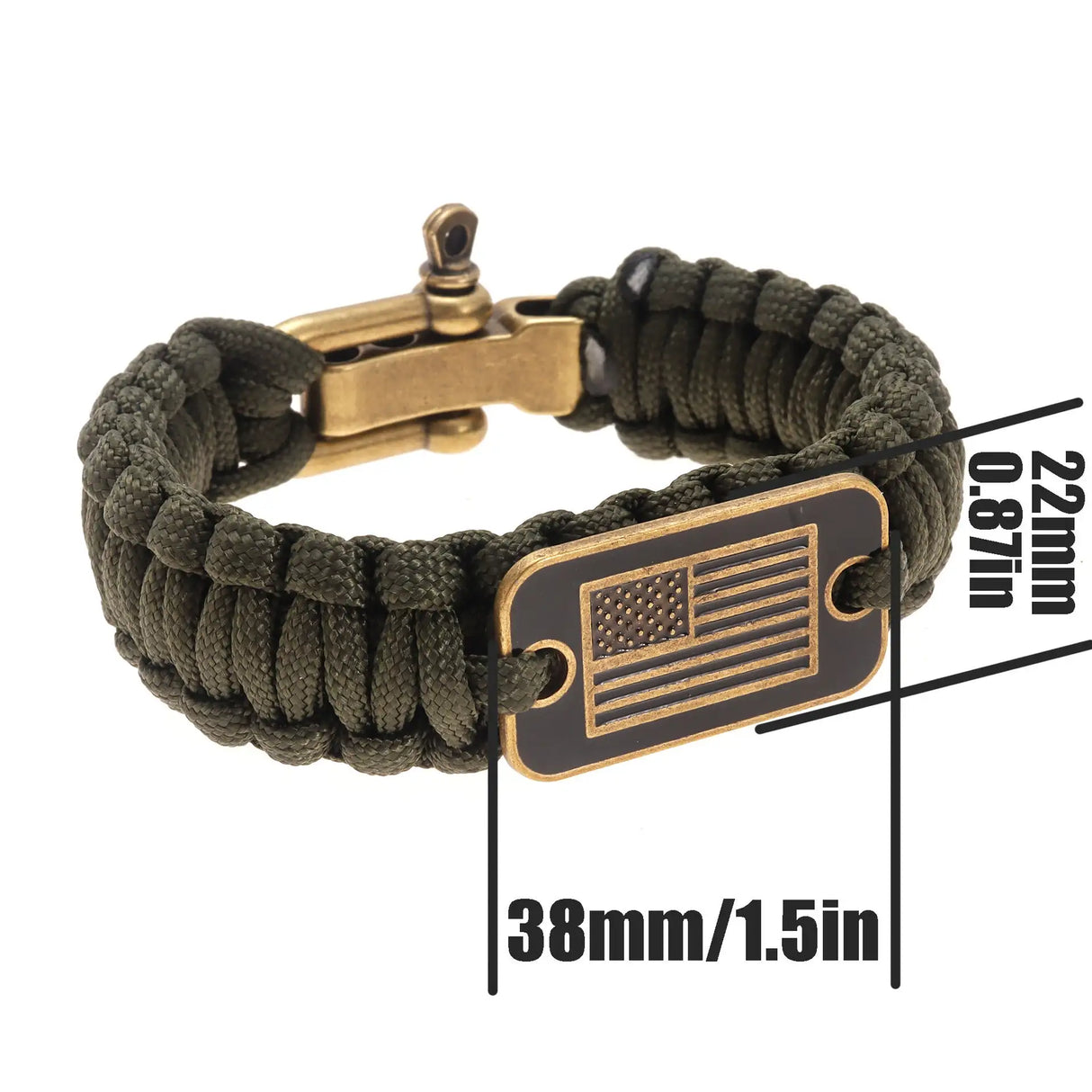 Outdoor Paracord Bracelet Survival Zinc Alloy - Lootquake