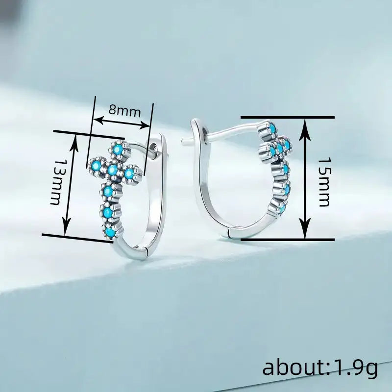 Geometric Cross Ear Clip Exquisite Matching Simple Female - Lootquake