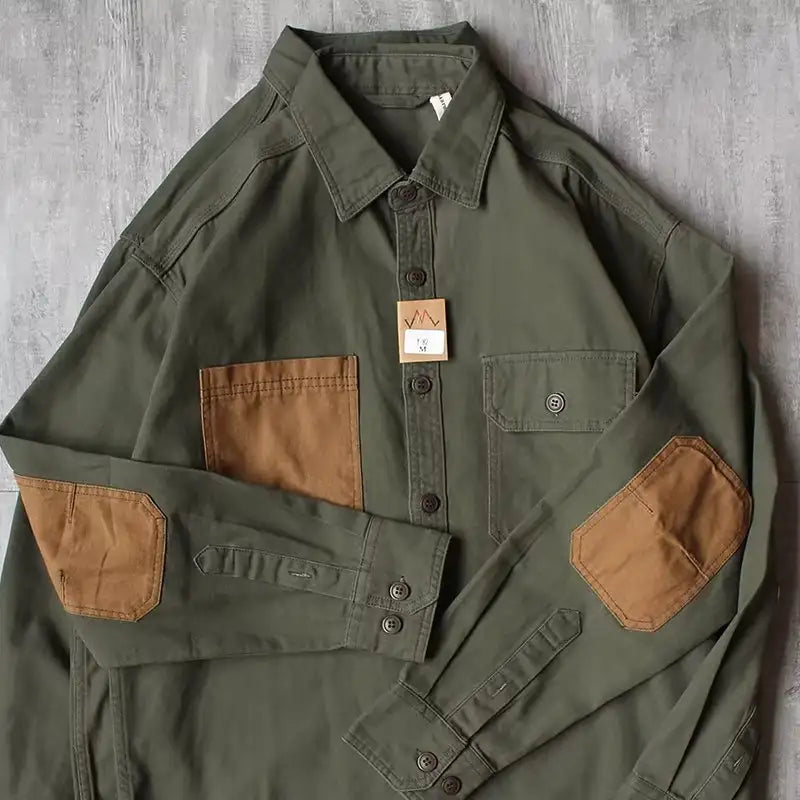 Hong Kong Style Loose Long Sleeve Shirt Japanese-style Retro Shirt - Lootquake