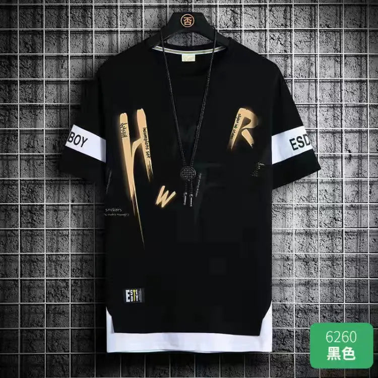 2024 Men's Korean Fashion Summer Short Sleeve T-Shirts - Lootquake