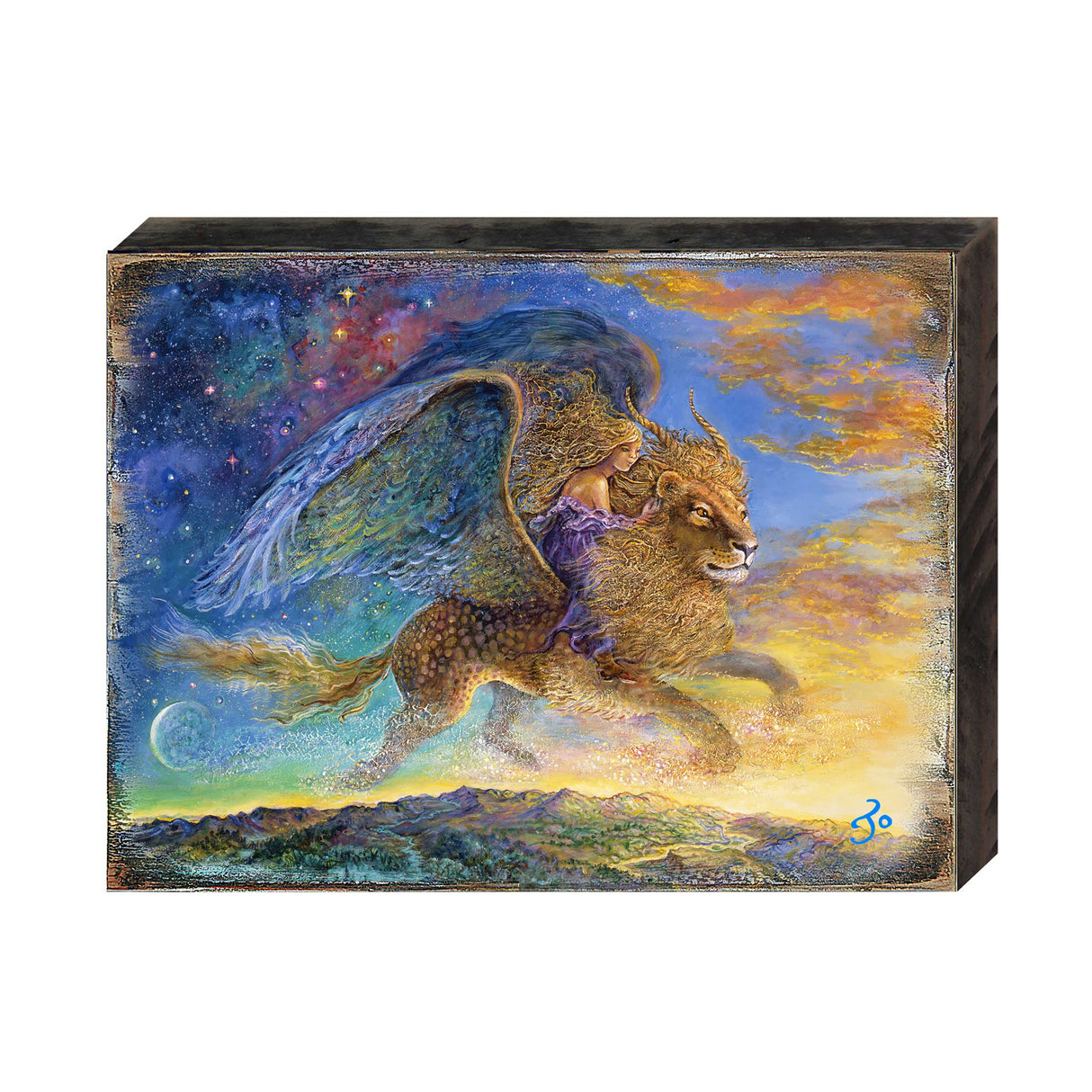 ¿Adónde vamos? Mi preciosa fantasía. Arte mural de madera de Josephine Wall - Decoración de fantasía - 852142-JW