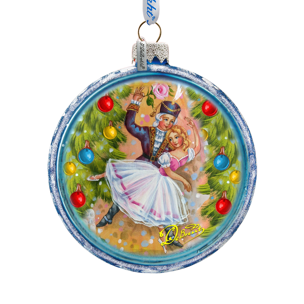 Christmas Ballet Glass Ornament by G. DeBrekht - Christmas Decor - 764-138