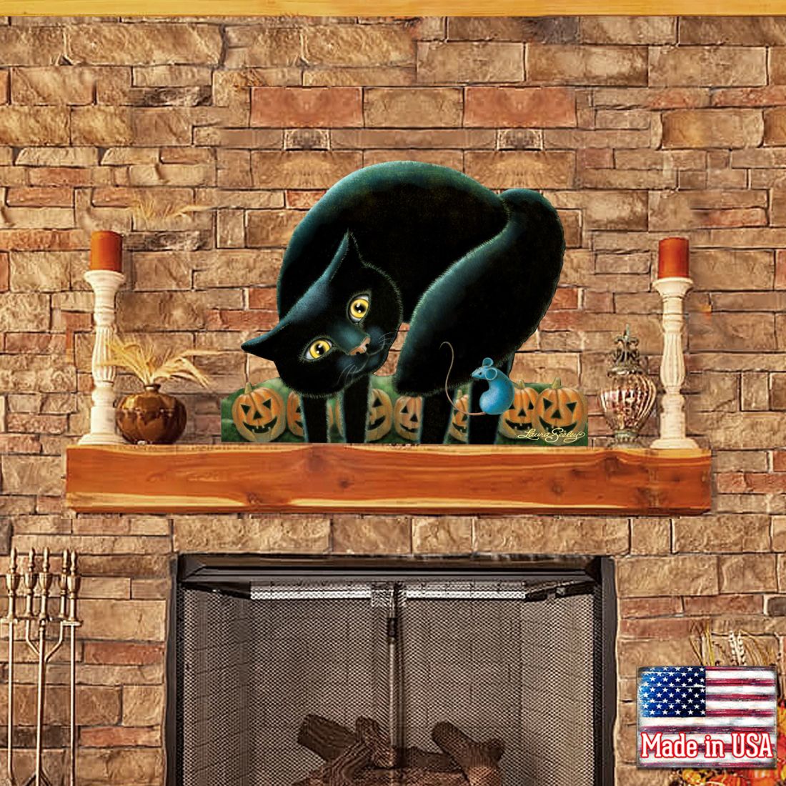 Decoración de Halloween para puerta con truco o trato de Laura Seeley - Decoración de Halloween para Acción de Gracias - 8512056H