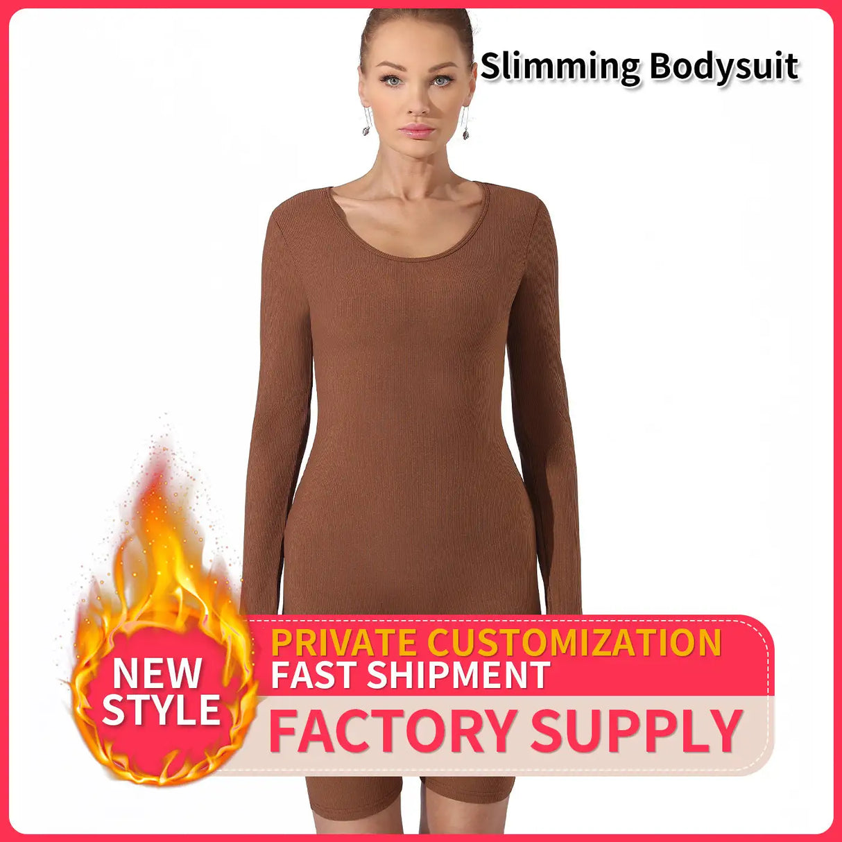 Women's Fashion Simple Solid Color Bodysuit - Lootquake