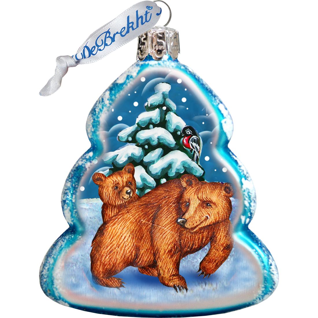 Wildlife Mercury Glass Ornaments Set of 3 by G. DeBrekht - Wildlife Holiday Decor - 770108S3