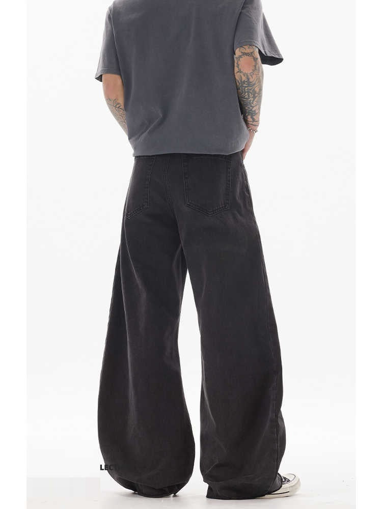 High-grade American Washed Jeans Men's All-match - Lootquake