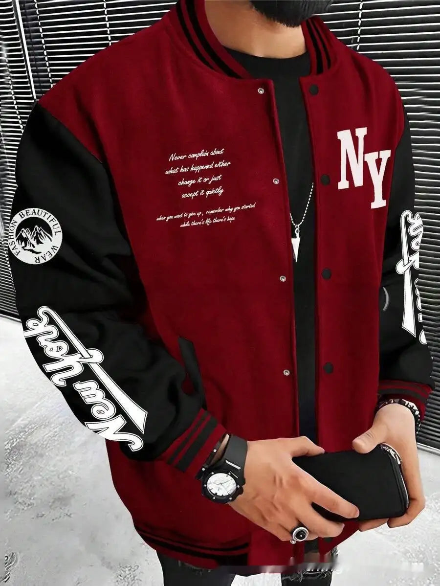 Baseball Uniform Jacket Coat Cardigan - Lootquake