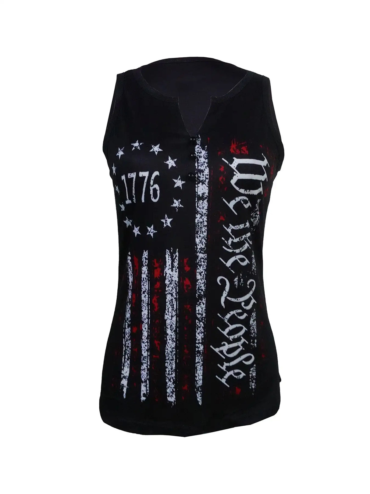 Ladies' V-neck Printed Fashionable Camisole Vest - Lootquake