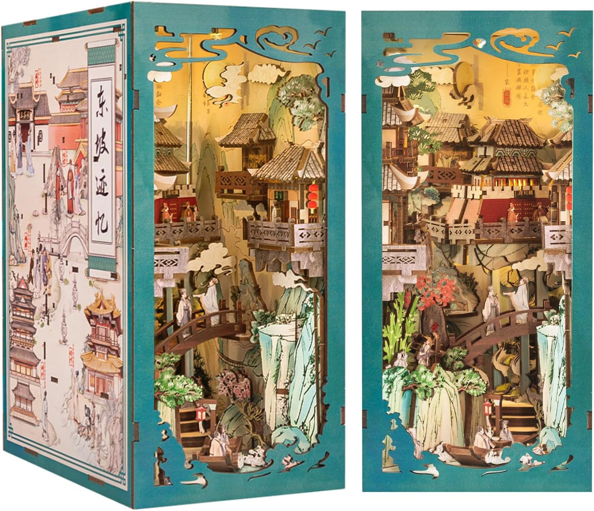 Book Nook Wizardi Miniature - Su Dongpo's Life Roombox Kit-0