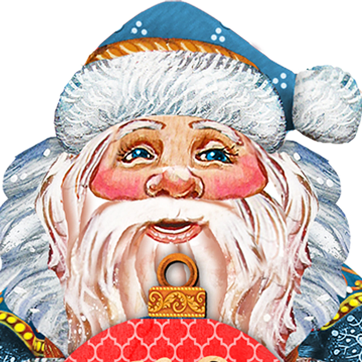 Custom Letter Monogram Santa Door Hanger by G. DeBrekht - Christmas Santa Snowman Décor - 8117810G-10H