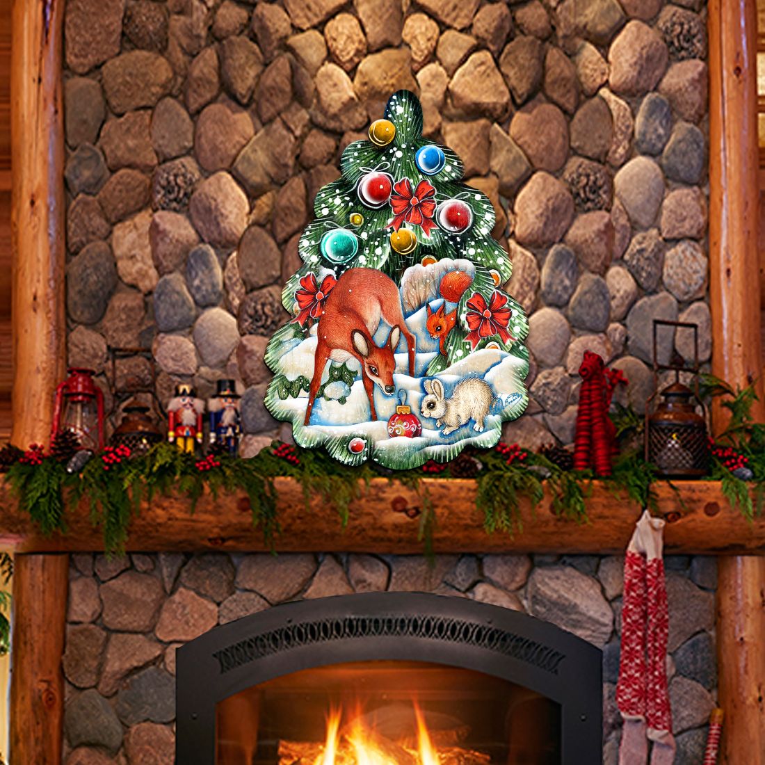 Decoración navideña para puerta con árbol de Navidad de G. DeBrekht - Decoración navideña - 8119182H