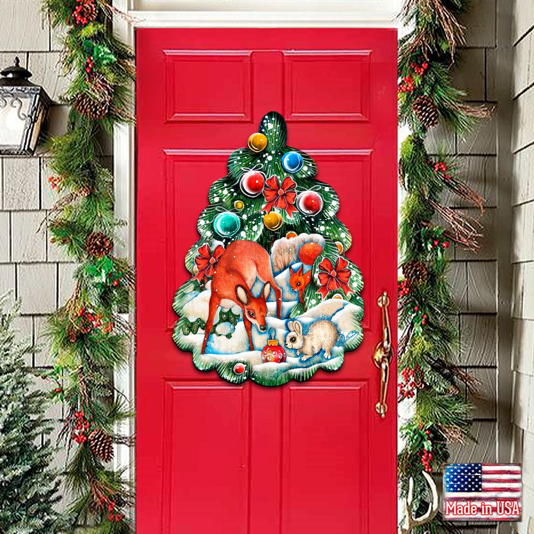 Decoración navideña para puerta con árbol de Navidad de G. DeBrekht - Decoración navideña - 8119182H