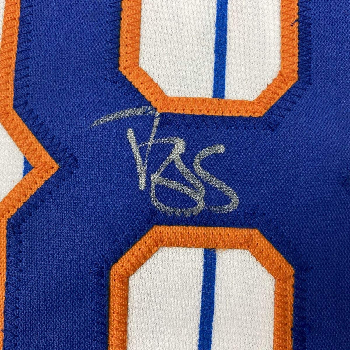 Camiseta de béisbol de rayas de Nueva York de Darryl Strawberry autografiada y firmada, PSA/CÓDIGO DE ADN