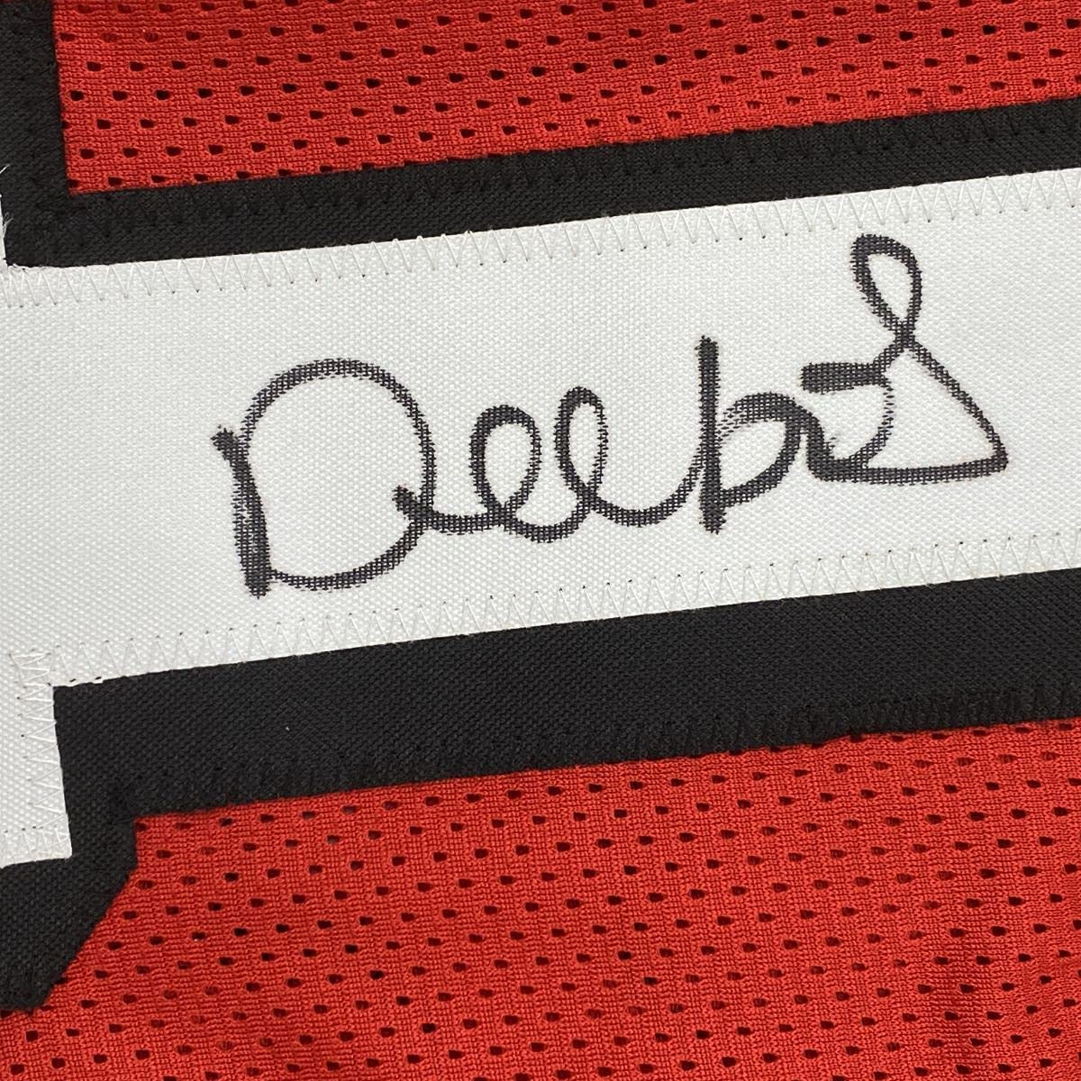 Camiseta de fútbol alternativa roja de San Francisco autografiada/firmada por Deebo Samuel JSA COA