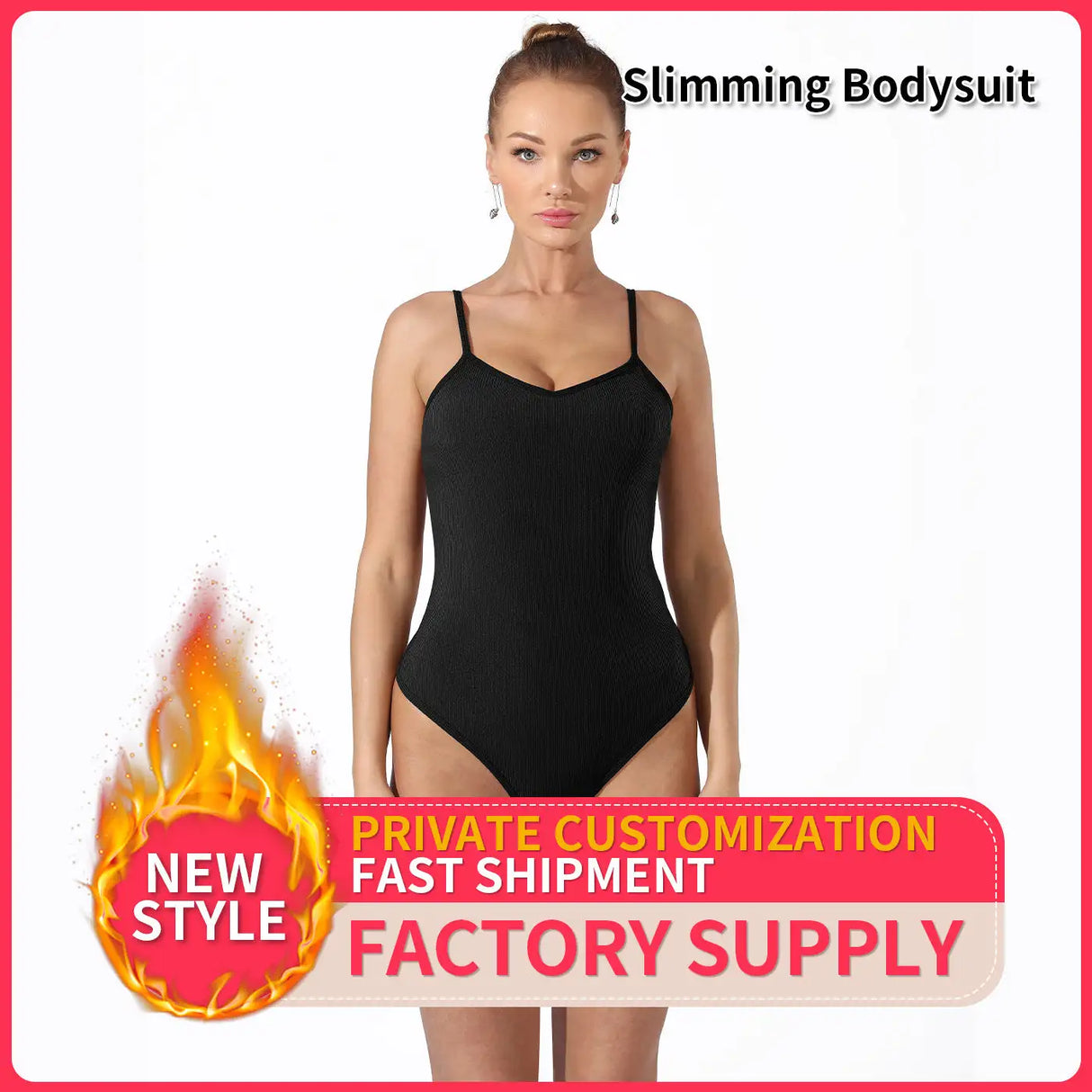 Women's Fashion Simple Solid Color Bodysuit - Lootquake