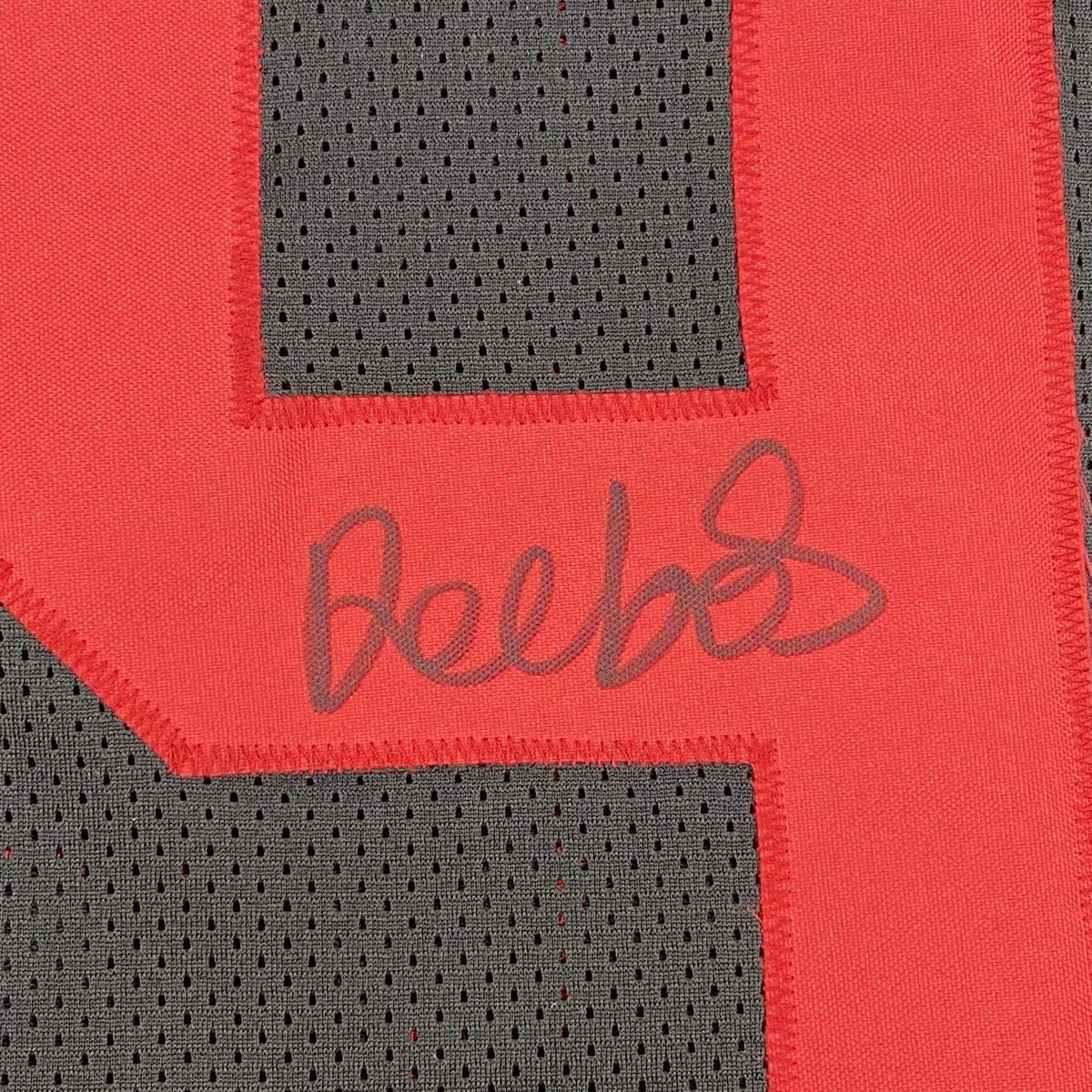 Camiseta de fútbol negra de San Francisco autografiada/firmada por Deebo Samuel (JSA COA)
