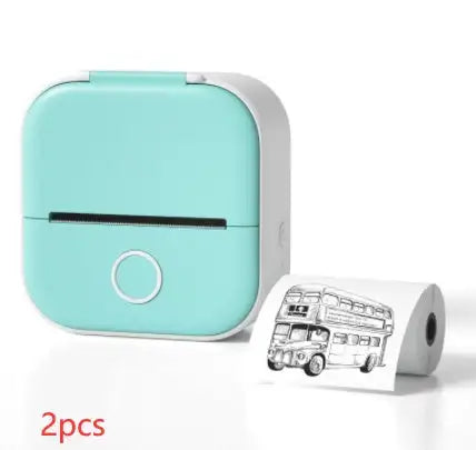 Portable Mini Printer for Students and Hobbyists, Bluetooth Thermal Label Printer - Lootquake