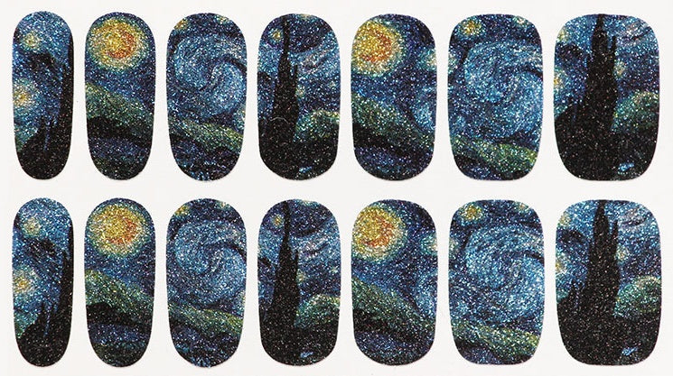 Van Gogh's Star Nail Sticker