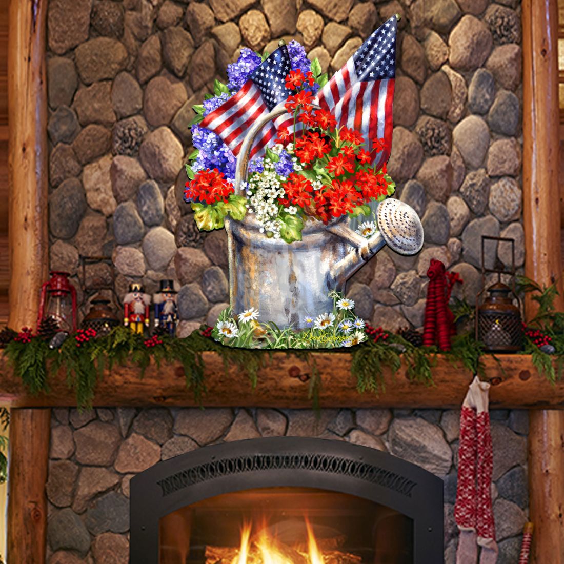 Celebrating the American Freedom Door Decor by Gelsinger - American Christmas Decor - 8461040H-1711