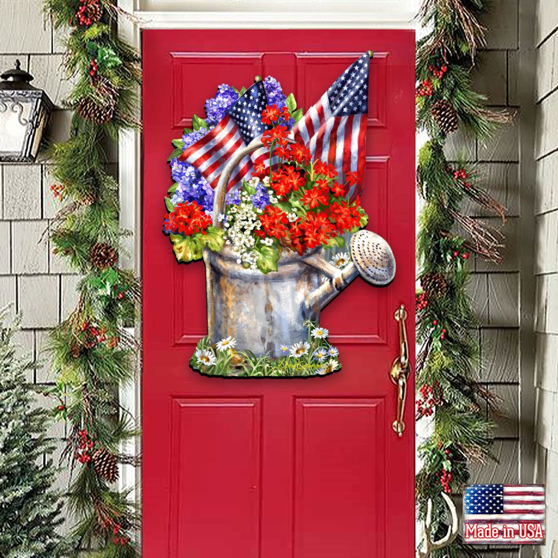 Celebrating the American Freedom Door Decor by Gelsinger - American Christmas Decor - 8461040H-1711